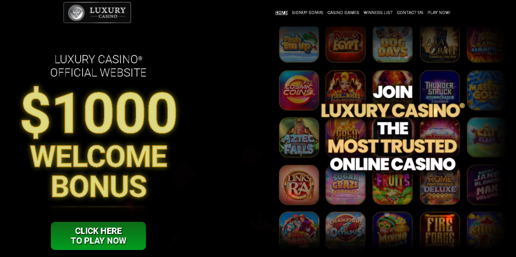 luxury casino bonus image Luxury Casino NZ
